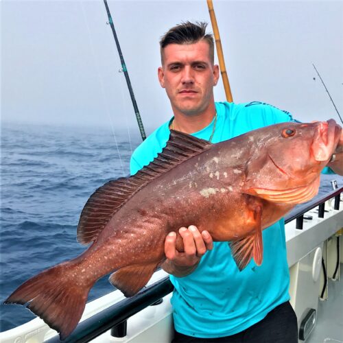 big red grouper from our 12 hour extreme split charter style trip aboard the Flying HUB 2 at Hubbard's Marina inside Johns Pass Madeira beach, FL (2)